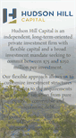 Mobile Screenshot of hudsonhillcapital.com