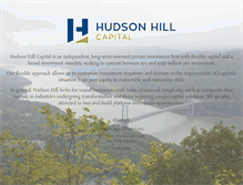 Tablet Screenshot of hudsonhillcapital.com